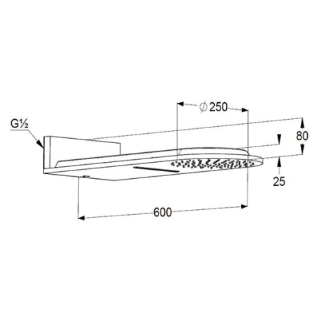 Верхний душ Kludi A-QA 6488087-00