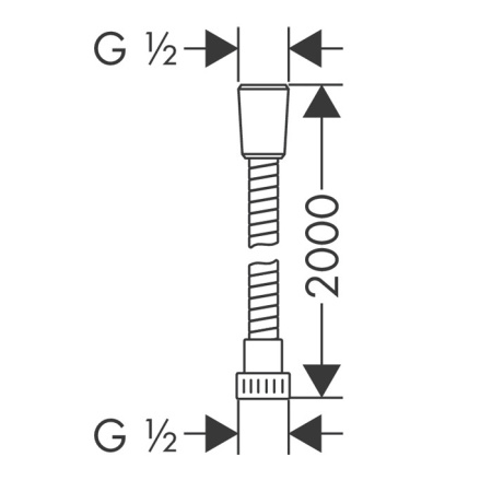 Шланг Hansgrohe Metaflex 28264000
