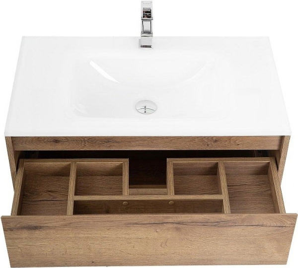 База под раковину подвесная BelBagno KRAFT-800-2C-SO-RT Rovere Tabacco