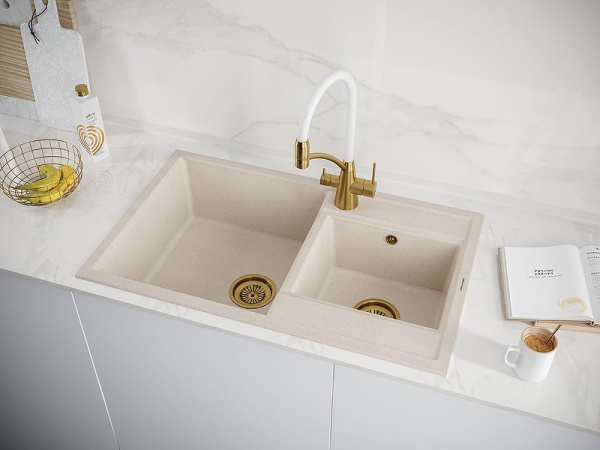 Кухонная мойка Paulmark  Tandem PM238250-BE бежевый