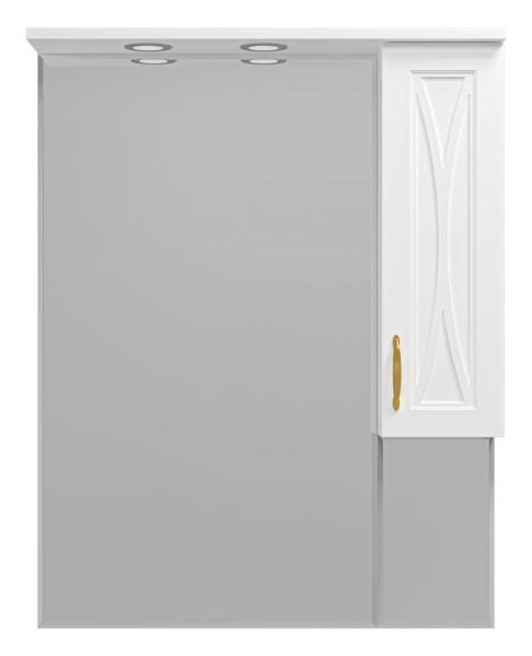 Зеркало-шкаф (78х100) Misty Амбра 80 правый П-Амб0280-0322ЯП