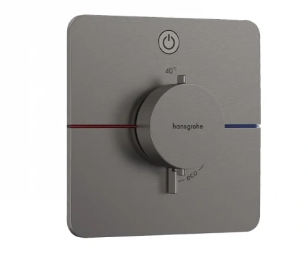 Термостат для душа Hansgrohe ShowerSelect Comfort Q 15581340 шлифованный черный хром