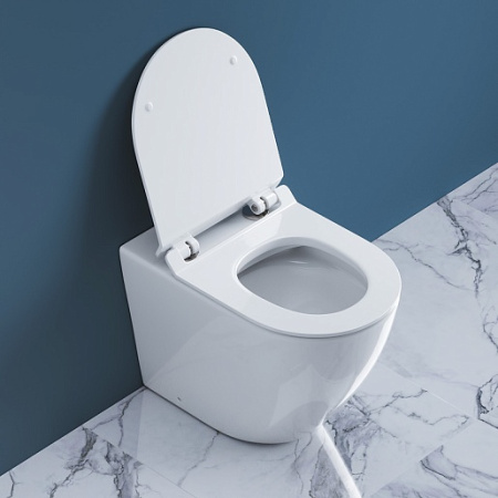 Унитаз приставной безободковый BelBagno Sfera-r BB2141CBR/SC