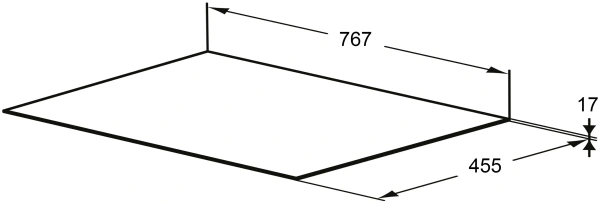 Столешница Grossman  ФЛАЙ 508002 cерая