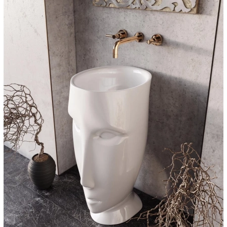 Раковина напольная (45х51) Kerasan Artwork Moloco 474001 белый