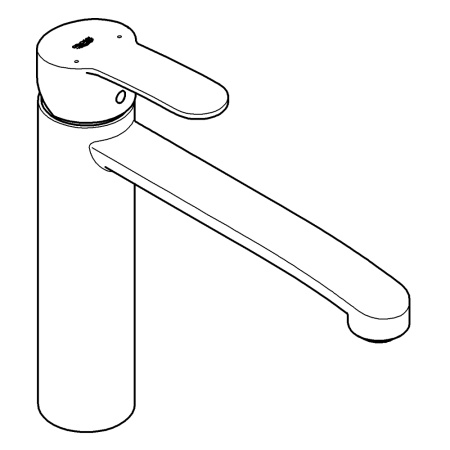 Смеситель однорычажный для кухни Grohe Eurostyle Cosmopolitan 31124 002 (31124002) хром