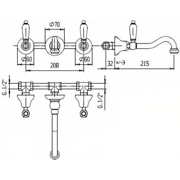 Смеситель для раковины Cezares FIRST-BLS1-02-M