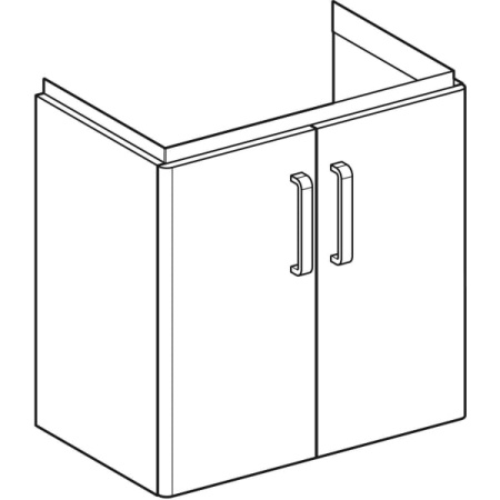 Шкафчик для pаковины Geberit Renova Compact 501.926.42.1