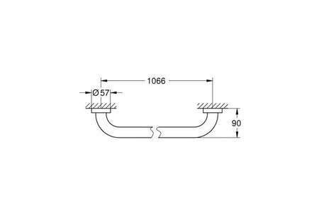 Ручка для ванной GROHE Essentials, 40796DC1
