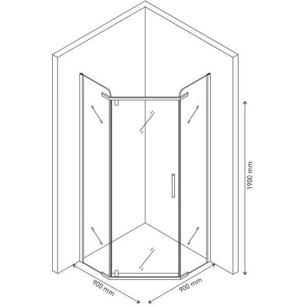 Душевой уголок Berges Wasserhaus Solo Т (90х90) 061105