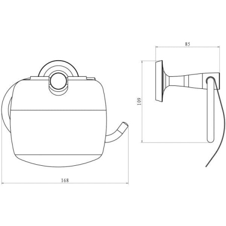 Держатель туалетной бумаги RUSH Balearic BA39111