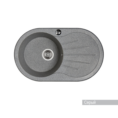 Кухонная мойка Aquaton Паола 1A714032PA230 серый