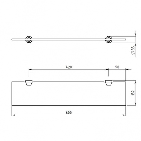 Полка Novaservis Metalia 6340.0