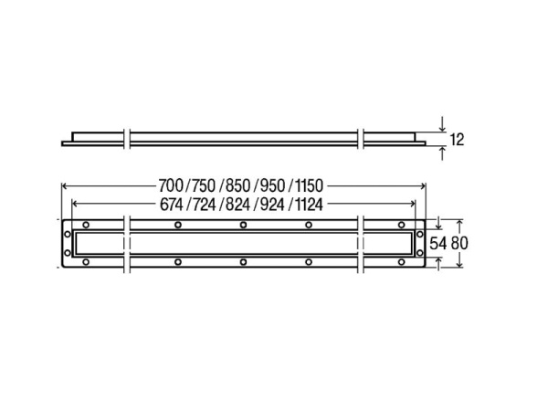 Накладная панель Viega Advantix Basic 745394