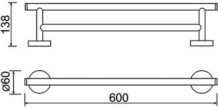 Держатель для полотенец двойной MOFEM Fiesta 501-1011-00