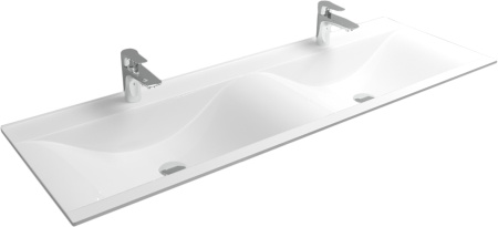 Полувстраиваемая  раковина RAVAL Twins  Pul.08.140/W