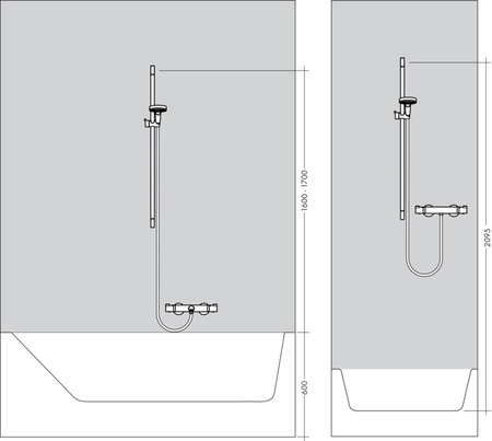 Душевой гарнитур Hansgrohe Croma Select S 1jet 26574400 белый/хром