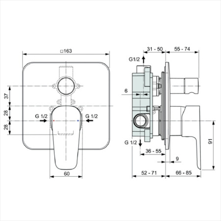 Душевой комплект Ideal Standard Esla BD002XC