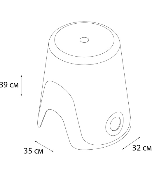 Корзина для белья FIXSEN Wendy 2в1 зеленая FX-7073-60