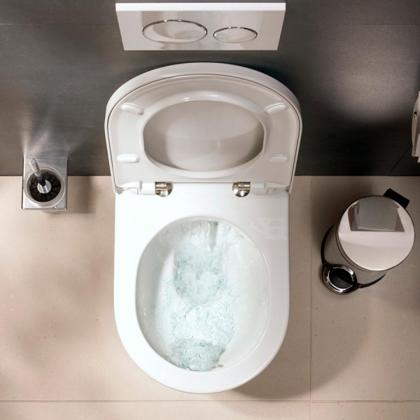 Унитаз подвесной безободковый Hansgrohe GladeLake S 60106450 без сиденья