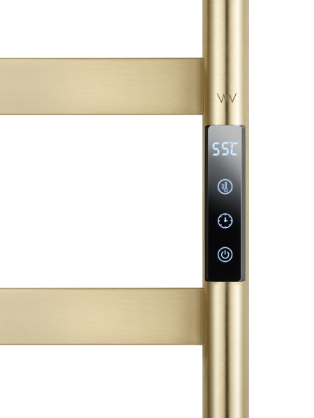 Полотенцесушитель электрический WONZON & WOGHAND DÜSSELDORF, брашированное золото WW-A204-BG Полотенцесушитель электрический WONZON & WOGHAND DÜSSELDORF, брашированное золото WW-A204-BG