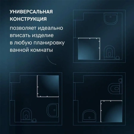 Душевой уголок AM.PM Func 90x90 W84G-403-9090-MT хром матовый