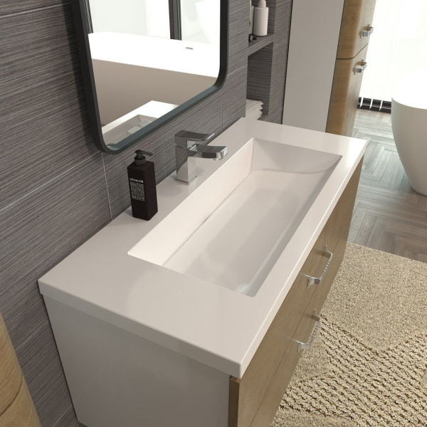 Раковина из искусственного мрамора (100х45) Art&Max AM-LAV-1000-MR-VL