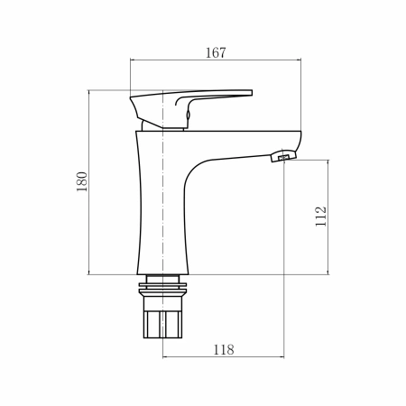 Смеситель для раковины PLStart (PL1005-15)