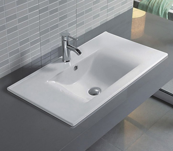 Раковина встраиваемая сверху (121,5х46,5) Gid NYJ807-120