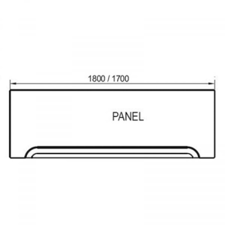 Передняя панель Ravak A U (180) CZ001Y0A00
