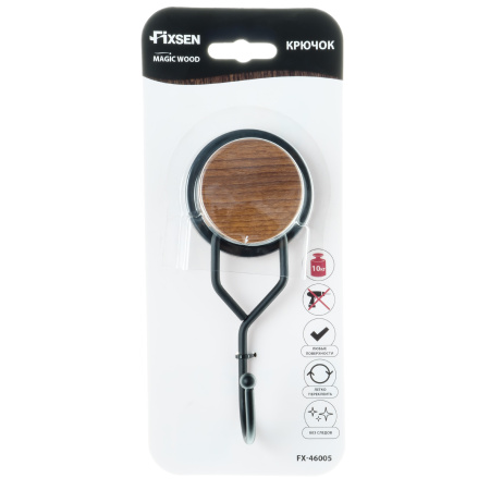 Крючок Fixsen одинарный MAGIC WOOD FX-46005