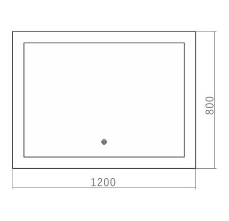 Зеркало (120х80) Silver Mirrors  Норма ФР-00001258