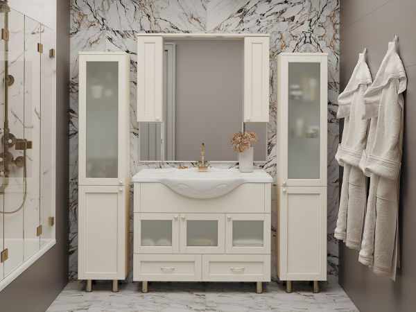 Тумба под раковину Misty Латте 85  П-Лат01085-0322Я