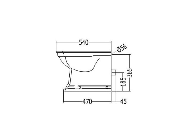 Приставной унитаз Devon&Devon Westminster IBWCWBTW