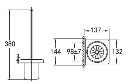 Щетка для унитаза Art&Max AM-F-8923