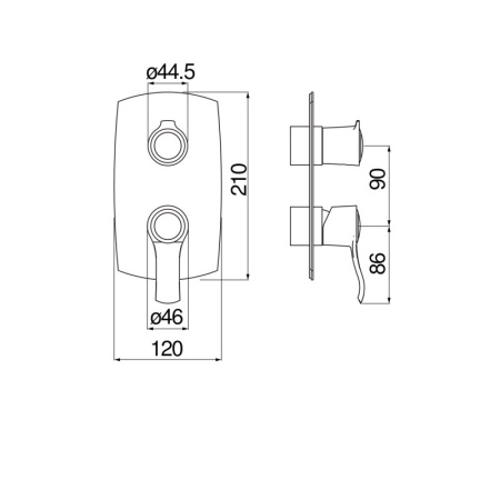 Смеситель для душа Nobili Sofi WE81102/SIBR