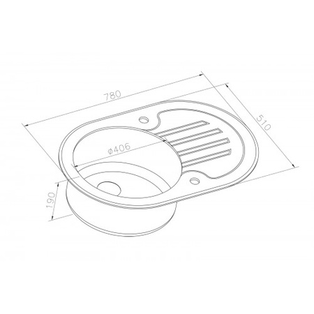 Кухонная мойка Zorg GL-7851-OV-WHITE