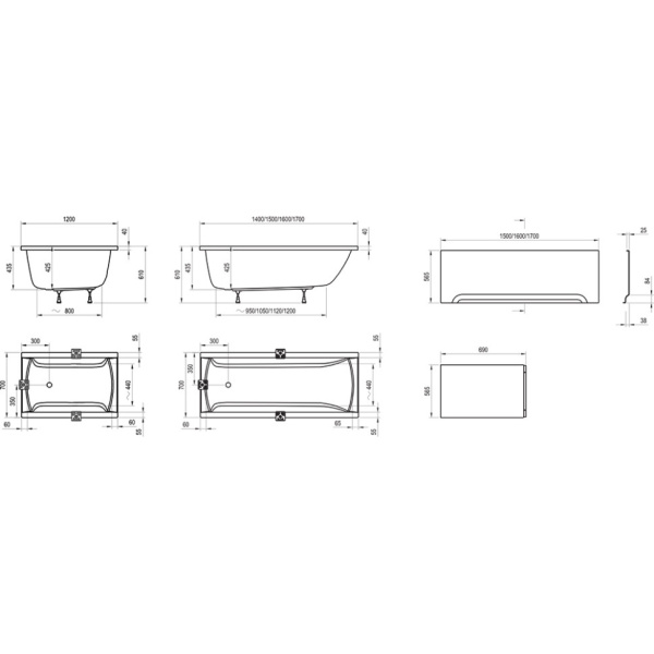 Акриловая ванна Ravak Classic (160x70) N C531000000 белая Акриловая ванна Ravak Classic (160x70) N C531000000 белая
