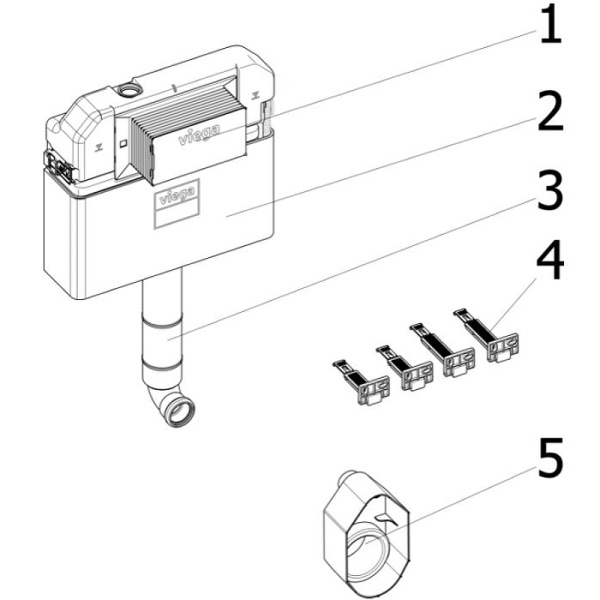 Смывной бачок Viega Prevista Dry 8502 771904