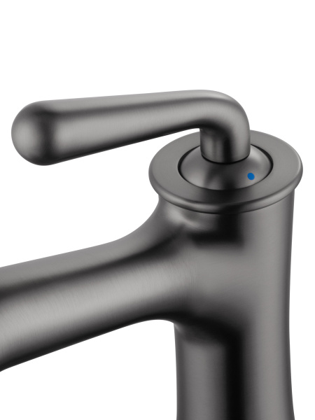 Смеситель для раковины WONZON & WOGHAND STEAM, темный графит WW-88139008-BGM