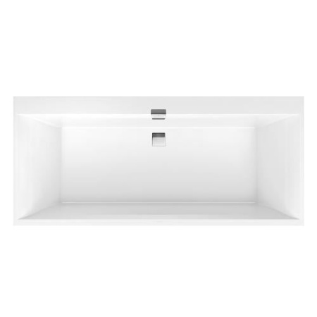 Ванна акриловая 180x80, бел/хром Villeroy&Boch Squaro Edge 12 UCC180SQE2A1V-01