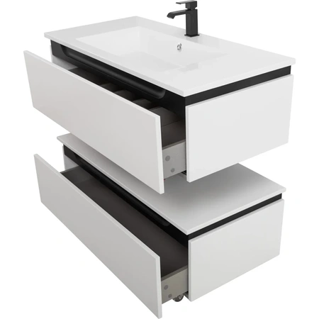 Тумба под раковину Cezares SLIDER-1000-1C-SO-BO Bianco Opaco
