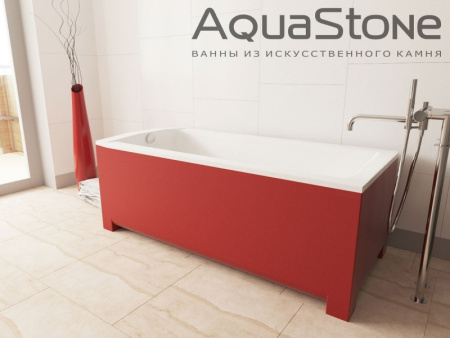 Ванна из искусственного камня на ножках (179х80) Aqua Stone  KVADRO