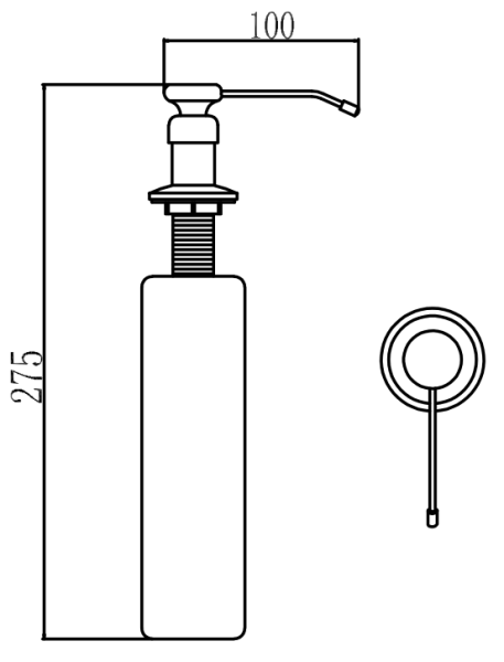Дозатор для жидкого мыла Savol S-ZY003L