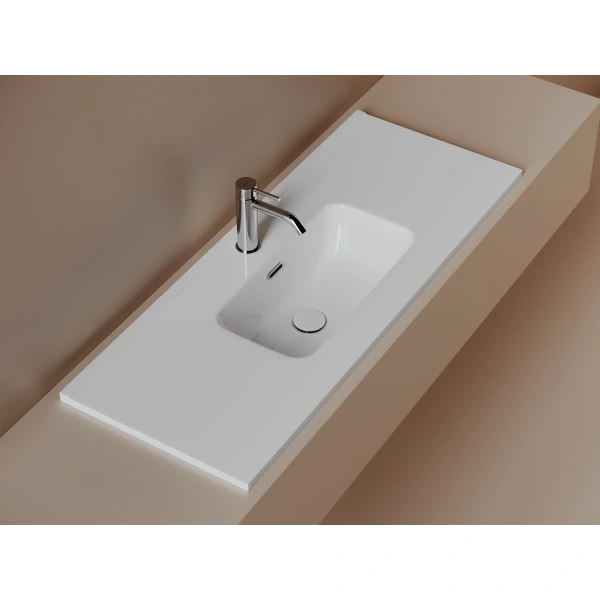 Раковина встраиваемая сверху (101х39,5) Ceramica Nova Compact CN7027