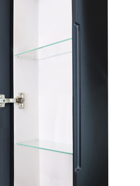 Зеркало-шкаф с подсветкой Art&Max LECCE AM-Lec-360-1560-1D-DS-F-Nero