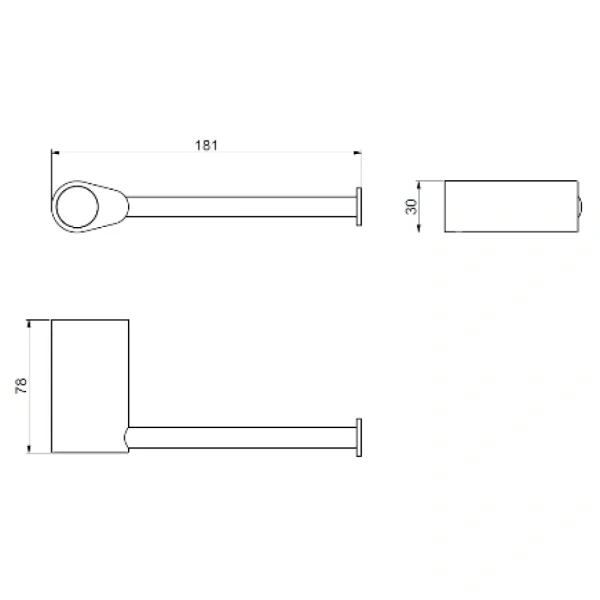 Держатель туалетной бумаги Art&Max Verona Push AM-M-033-CR