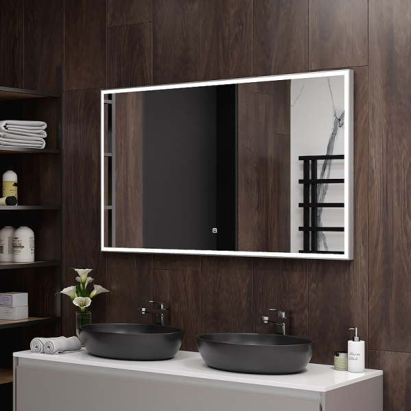 Зеркало Континент Sting 1200х800 ЗЛП1621 с подсветкой с сенсорным выключателем