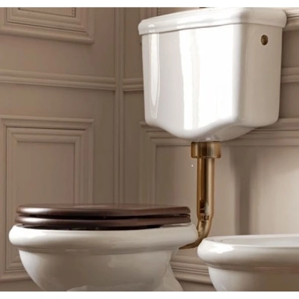 Сливная труба для низкого бачка цвета бронза Kerasan 757193