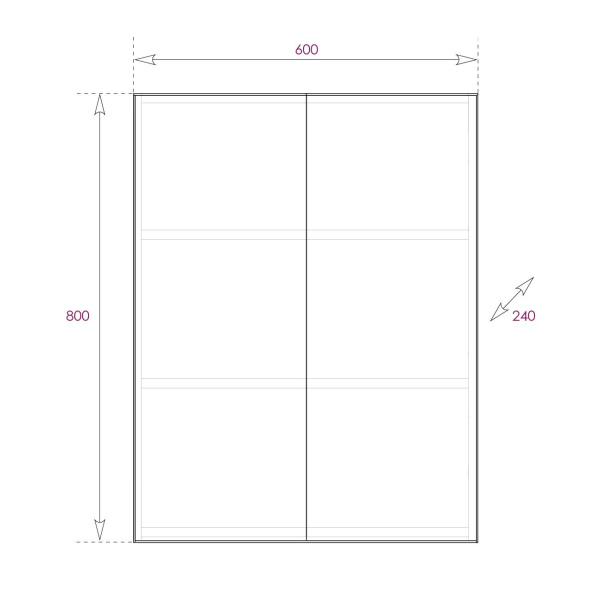 Шкаф подвесной Onika Маркус 60 306010